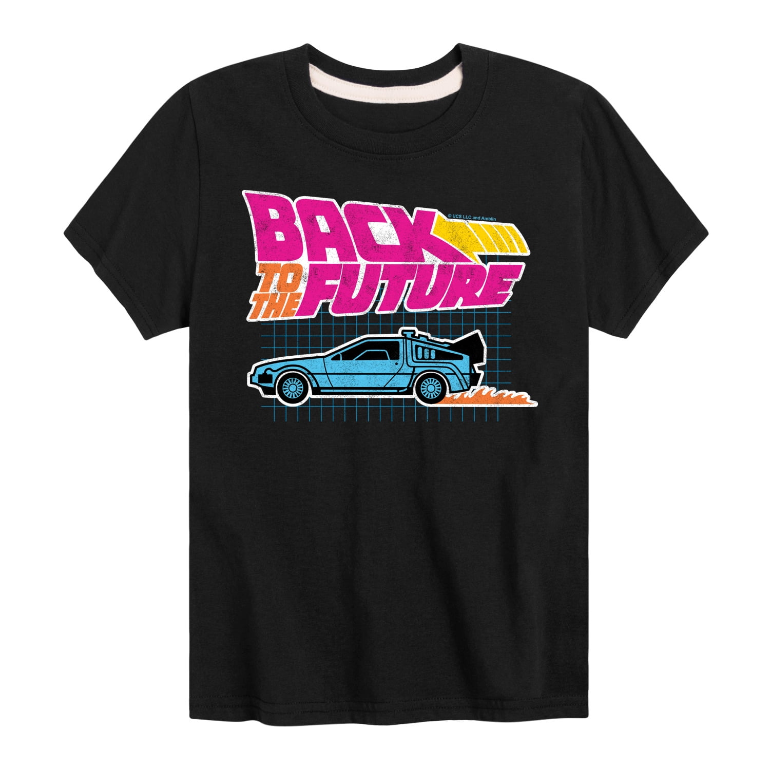 Back To The Future - Retro Logo & DeLorean - Toddler & Youth Short