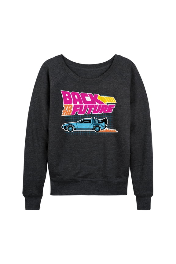 - Retro Logo - Women's Lightweight French Terry Long Sleeve Shirt
