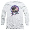 thumbnail image 1 of Back To The Future Ride Long Sleeve Adult 18/1 T-Shirt White, 1 of 1