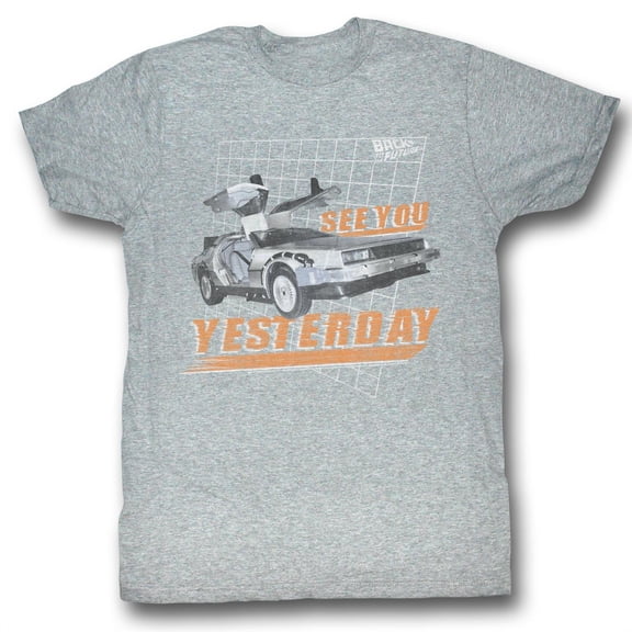 Back To The Future - See You - Short Sleeve - Heather - Adult - T-Shirt