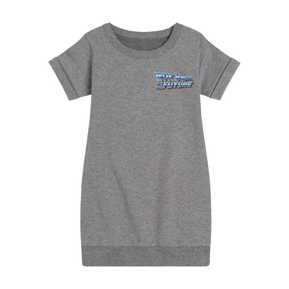 Back To The Future - Sliver Logo - Toddler & Youth Girls Fleece Dress