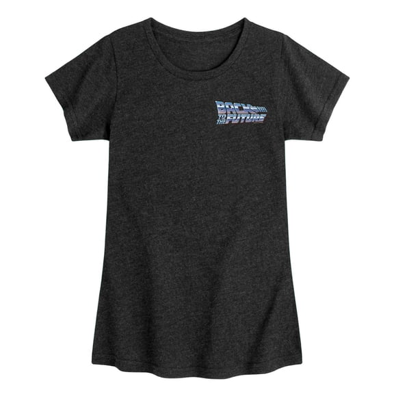 Back To The Future - Sliver Logo - Toddler & Youth Girls Short Sleeve Graphic T-Shirt