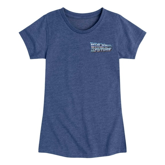 Back To The Future - Sliver Logo - Toddler & Youth Girls Short Sleeve Graphic T-Shirt