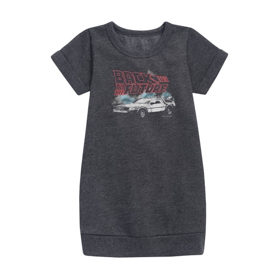 Back To The Future - Smokey DeLorean - Toddler & Youth Girls Fleece Dress
