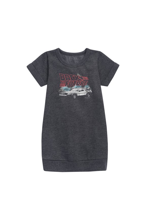 - Smokey DeLorean - Toddler & Youth Girls Fleece Dress
