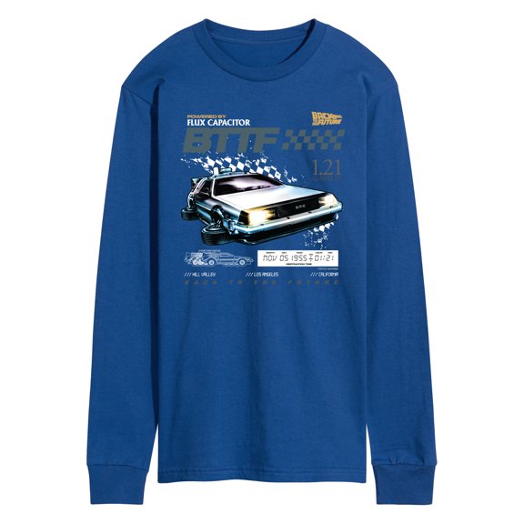 Back To The Future - Speedway - Men's Long Sleeve Graphic T-Shirt