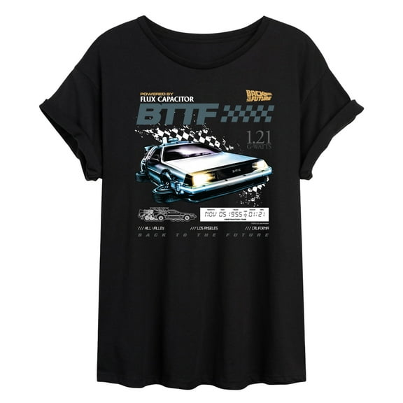 Back To The Future - Speedway - Women's Oversized Graphic T-Shirt