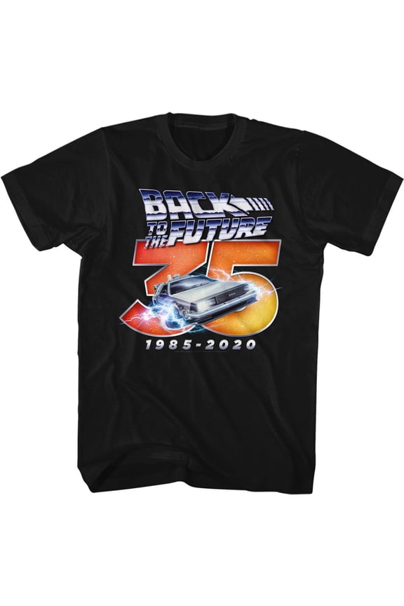 THIRTYFIVE-Front Print-Black Adult Short Sleeves T-Shirt