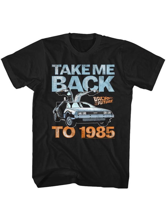Back To The Future Take Me Back To 1985 Black Adult T-Shirt