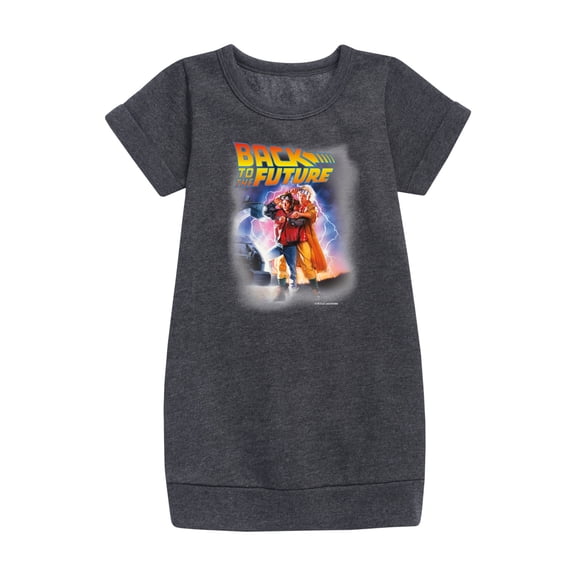 Back To The Future - Time is Ticking Cover Art - Toddler & Youth Girls Fleece Dress