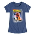 thumbnail image 1 of Back To The Future - Time is Ticking Cover Art - Toddler & Youth Girls Short Sleeve Graphic T-Shirt, 1 of 4
