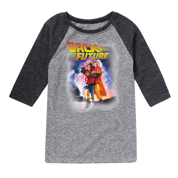 Back To The Future - Time is Ticking Cover Art - Toddler & Youth Raglan Graphic T-Shirt