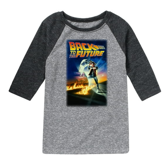 Back To The Future - Time's Running Out - Toddler & Youth Raglan Graphic T-Shirt