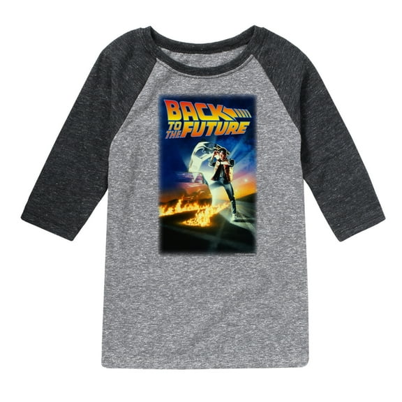 Back To The Future - Time's Running Out - Toddler & Youth Raglan Graphic T-Shirt
