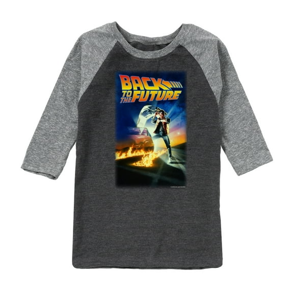 Back To The Future - Time's Running Out - Toddler & Youth Raglan Graphic T-Shirt