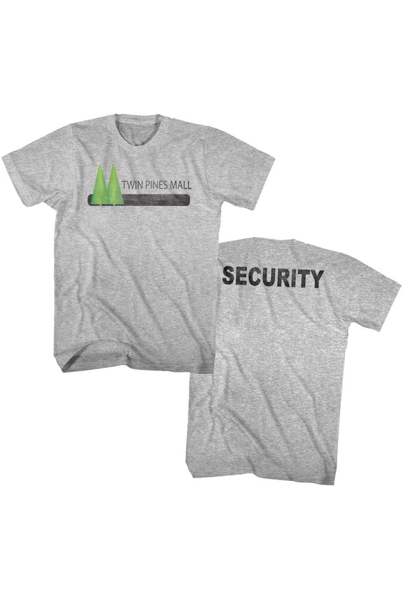 Back To The Future Twin Pines Gray Heather Adult T-Shirt
