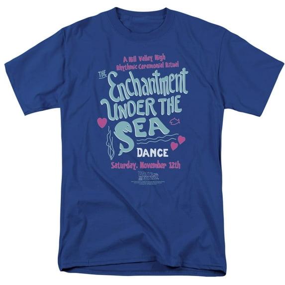 Back To The Future Men's Under The Sea T-shirt Medium Royal