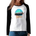 Back To The Future Women's long sleeve raglan Tshirt Casual Tees Tops Women's Long Sleeve