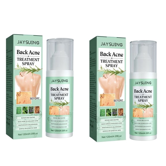 Back Treatment, Back Spray, 2% Salicylic Acid Spray, Body Treatment with Herbal Formula, Body Spray, Tea Tree Oil Spray, Treatment For Teens, Back Solution,120ml 2PCS