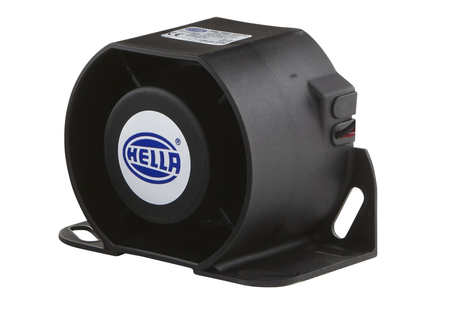 HELLA 996139001 Back-Up Alarm – 87dB, 1200Hz, ECE Certified, Bolted Mount, Open Cable Ends