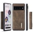 thumbnail image 1 of Back Wallet Case for Google Pixel 7 Pro, Detachable Card Slots Holder Kickstand Magnetic Closure Cover with Premium PU Leather Soft Silicone Shockproof Drop Resistant Protective Case,Coffee, 1 of 9