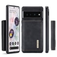 thumbnail image 1 of Back Wallet Case for Google Pixel 7 Pro, Detachable Card Slots Holder Kickstand Magnetic Closure Cover with Premium PU Leather Soft Silicone Shockproof Drop Resistant Protective Case,Black, 1 of 9