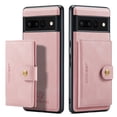 thumbnail image 1 of Back Wallet Case for Google Pixel 7 Pro with Detachable Card Slots Holder Magnetic Closure Cover, Premium PU Leather Slim Kickstand Soft Silicone Shockproof Lens Protective Case,Pink, 1 of 7