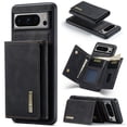 thumbnail image 1 of Back Wallet Case for Google Pixel 8 Pro, Detachable Card Slots Holder Kickstand Magnetic Closure Cover with Premium PU Leather Soft Silicone Shockproof Drop Resistant Protective Case,Black, 1 of 10