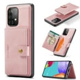 thumbnail image 1 of Back Wallet Case for Samsung Galaxy A13 5G with Detachable Card Slots Holder Magnetic Closure Cover, Premium PU Leather Slim Kickstand Soft Silicone Shockproof Lens Protective Case,Pink, 1 of 9