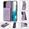 thumbnail image 1 of Back Wallet Case for Samsung Galaxy S22 Plus, RFID Blocking Card Slots Holder Premium PU Leather Protective Cover with Kickstand Magnetic Closure Shockproof Anti-Fingerprint Dustproof Case,Purple, 1 of 5