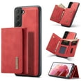 thumbnail image 1 of Back Wallet Case for Samsung Galaxy S23, Detachable Card Slots Holder Kickstand Magnetic Closure Cover with Premium PU Leather Soft Silicone Shockproof Drop Resistant Protective Case,Red, 1 of 9