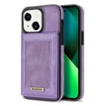 thumbnail image 1 of Back Wallet Case for iPhone 14 Plus, RFID Blocking Card Slots Holder Premium PU Leather Protective Cover with Kickstand Magnetic Closure Shockproof Anti-Fingerprint Dustproof Case,Purple, 1 of 6