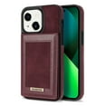 thumbnail image 1 of Back Wallet Case for iPhone 14 Plus, RFID Blocking Card Slots Holder Premium PU Leather Protective Cover with Kickstand Magnetic Closure Shockproof Anti-Fingerprint Dustproof Case,Winered, 1 of 6