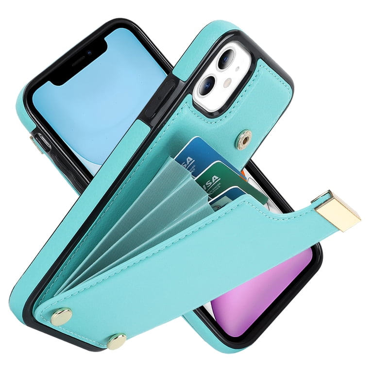 Cover per iPhone 12 / iPhone 12 Pro, Flip Caso in PU Pelle Premium Portafoglio Case [Kickstand] [Slot per Schede] [Chiusura Magnetica] Telefono Custodia con iPhone 12 / iPhone 12 Pro Cover, Viola