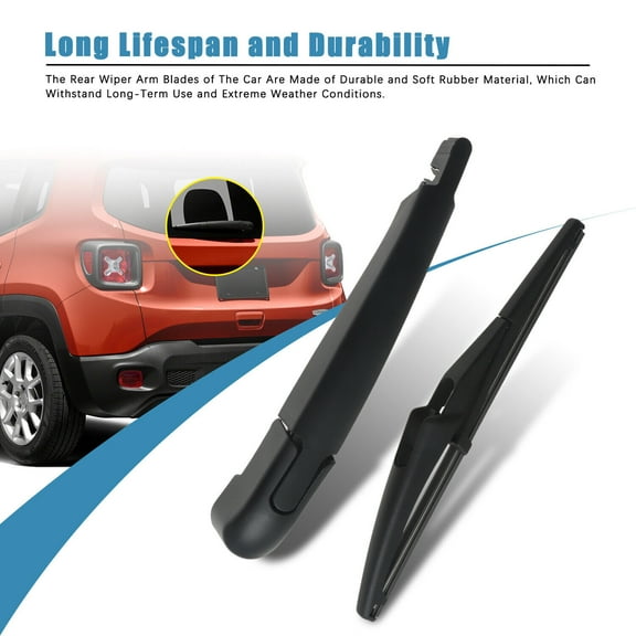 Back Windscreen Wiper Arm w/Blade Fit for 2015-2020 Jeep Renegade 4-Door