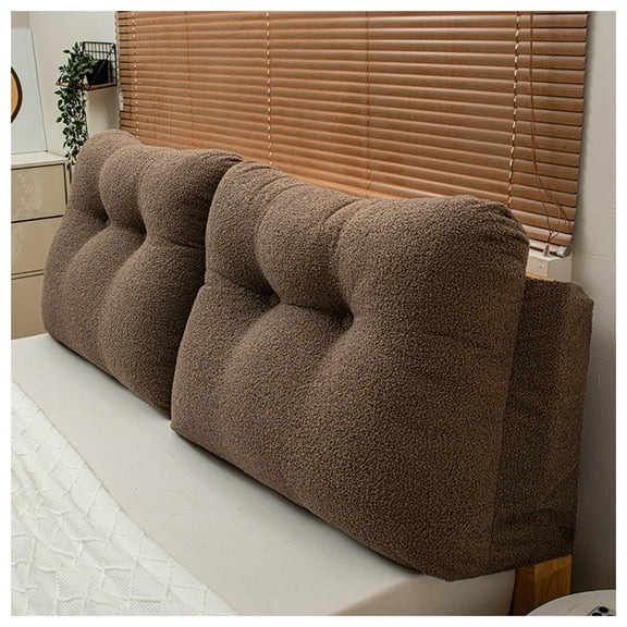 Back cushion bed, bed headboard cushion, comfortable reading cushion, headboard padded bed backrest, dustproof thick back cushion reading cushion, removable, washable