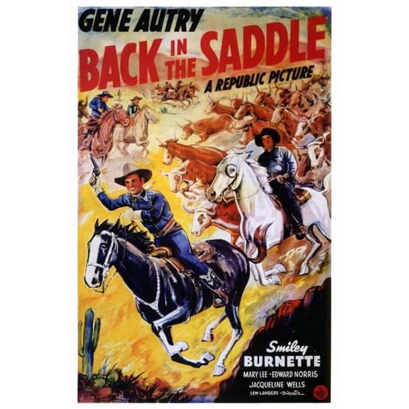 Back in The Saddle Movie Poster Print - 27 x 40