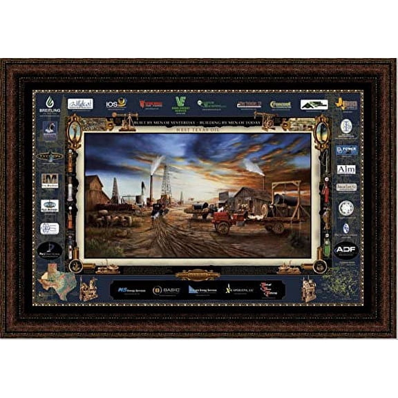 Back in the Day | Framed Oil and Gas Art by Gary Crouch | 29L X 41W" Inches