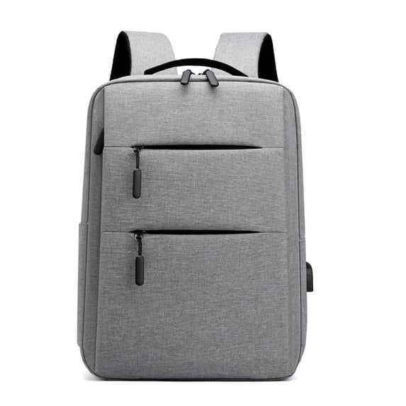 Back to school Saving!Fnyoxu Travel Laptop Backpack,Business Slim Sturdy Laptops Backpack with USB Charging Port,Water Resistant College School Computer Bag Gift for Student 15.6 Inch Notebook(Gray)