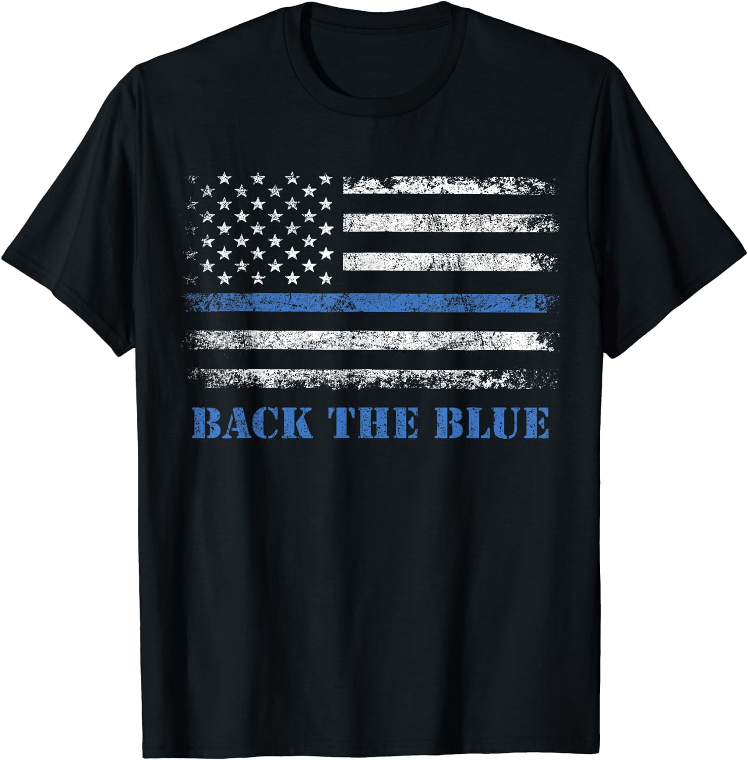 Blue Line Police Shirts - I Back the Blue for My Aunt