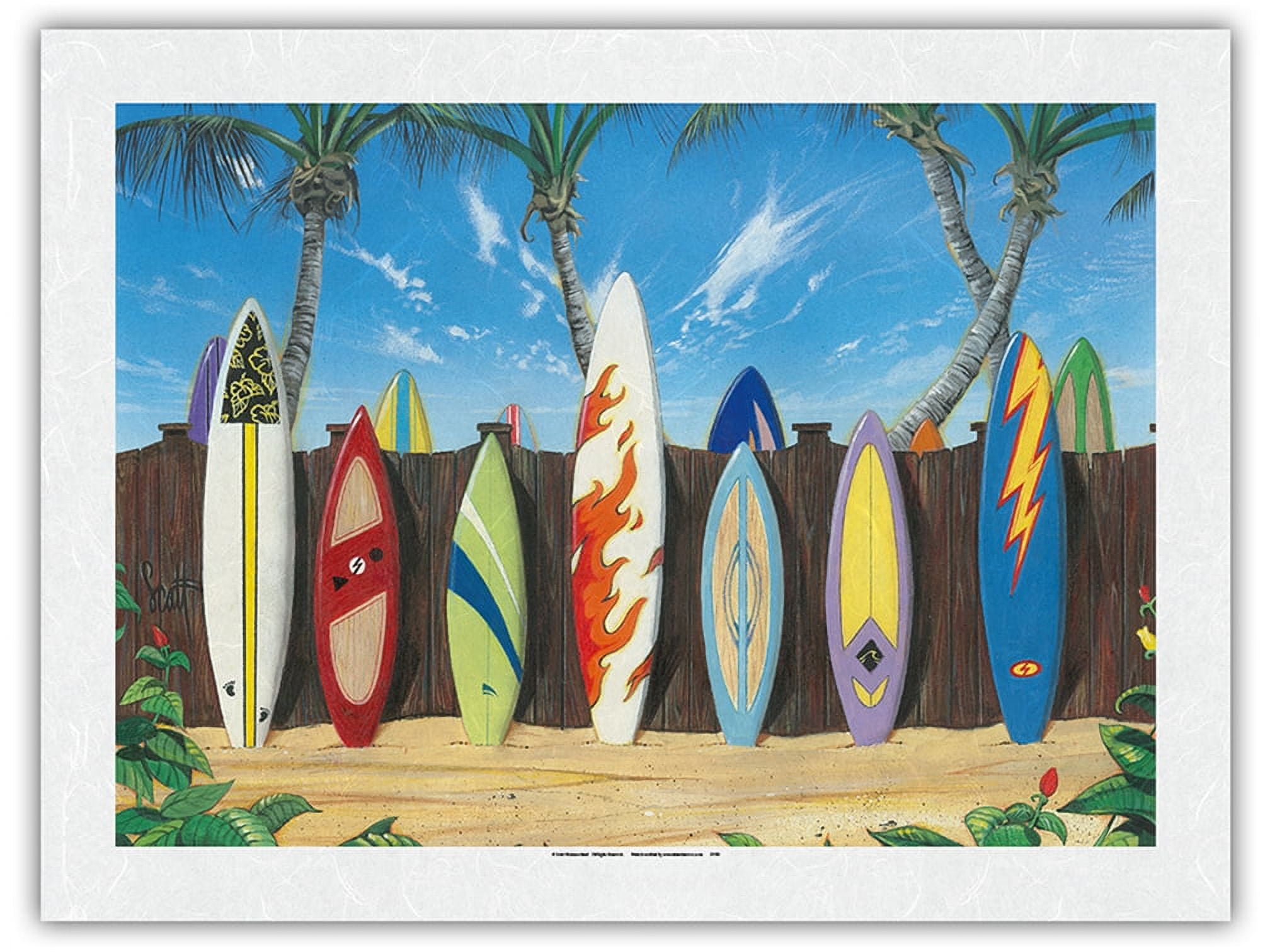 Back to Back Champions Surfboards Art From an Original Color