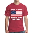 thumbnail image 1 of Back to Back World War Champs Men's Graphic Tee - Heather Red, 1 of 4