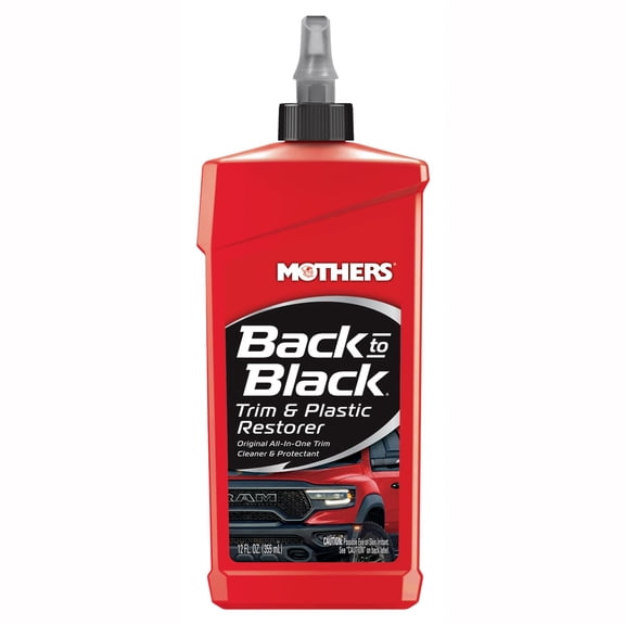 Back-to-Black Trim & Plastic Restorer, 12 oz. Removes Oxidation, Dirt Wax Residue Restores Faded Provides Long-Lasting Protection (06112)