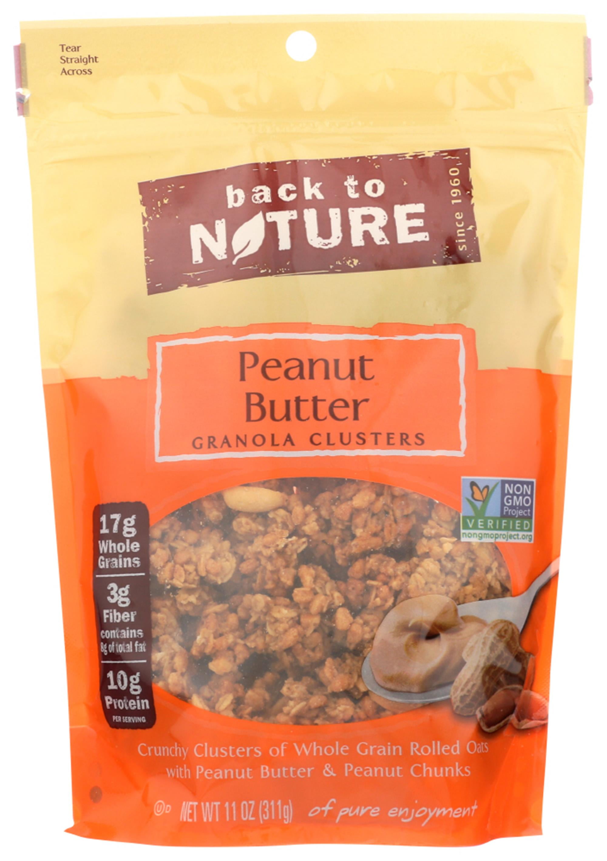 Back to Nature, Peanut Butter Granola Clusters, GMOFree, 11 Oz