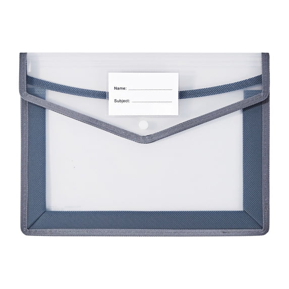 Back to School File Organizer, QIDESHIP Document Folder, Plastic Expandable File Folder Transparent Document Holder for Bills Receipts Paper