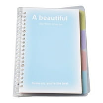 Back to Schol! Ngheia Loose-Leaf Notebook A, Notebooks A5 Notebook Cute Notebook Plastic 60 Pages Journals for Study and Notes