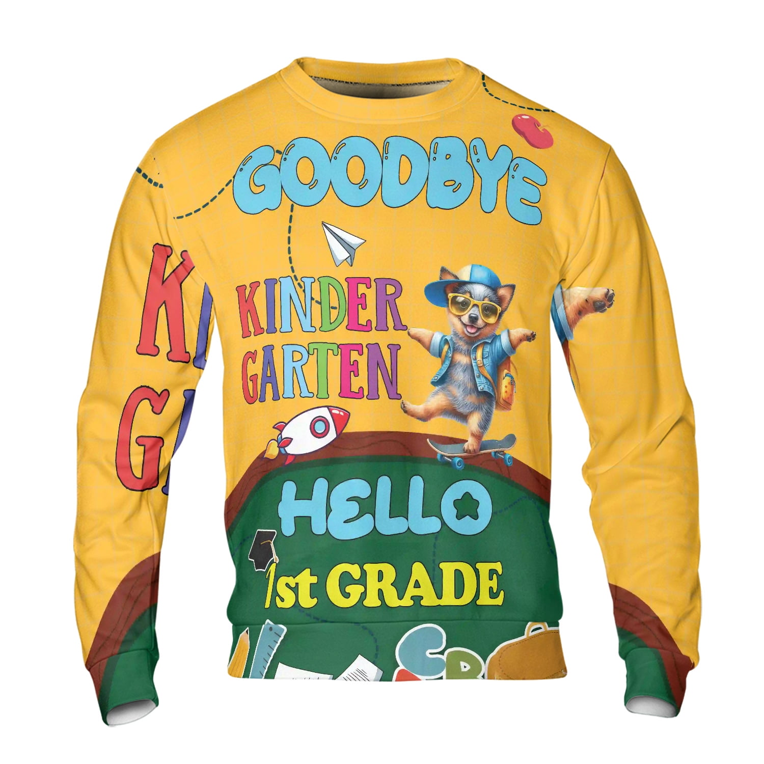 Back to School Australian Cattle Dog Goodbye Kindergarten Hello 1st ...