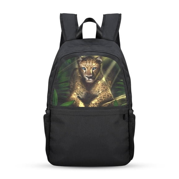 Back to School Backpack for, Teens, College, Office - Laptop Compartment - Leopard Casual Backpack