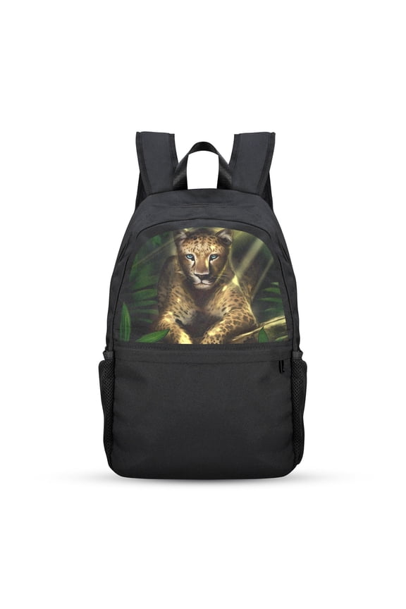 Back to School Backpack for, Teens, College, Office - Laptop Compartment - Leopard Casual Backpack