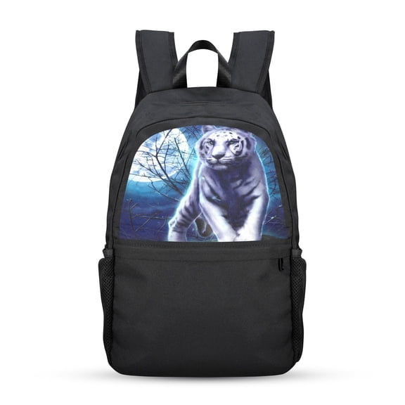 Back to School Backpack for, Teens, College, Office - Laptop Compartment - Night Tiger Casual Backpack